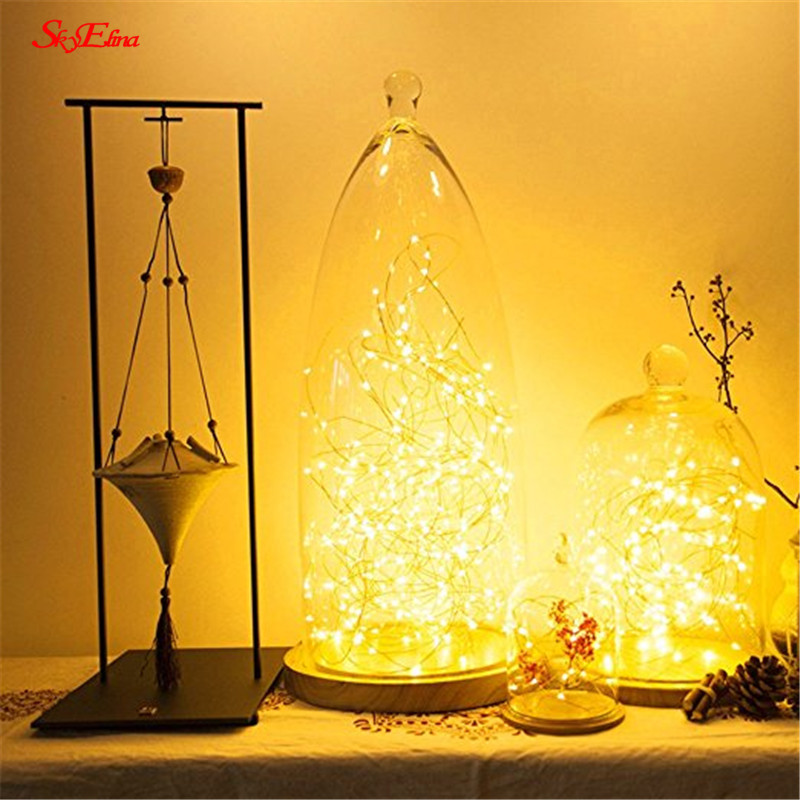 

LED String Lights 10M/100LED Copper Wire Mini Lamp Christmas Lights Indoor Garland Party Wedding Decoration Fairy 8zMM259