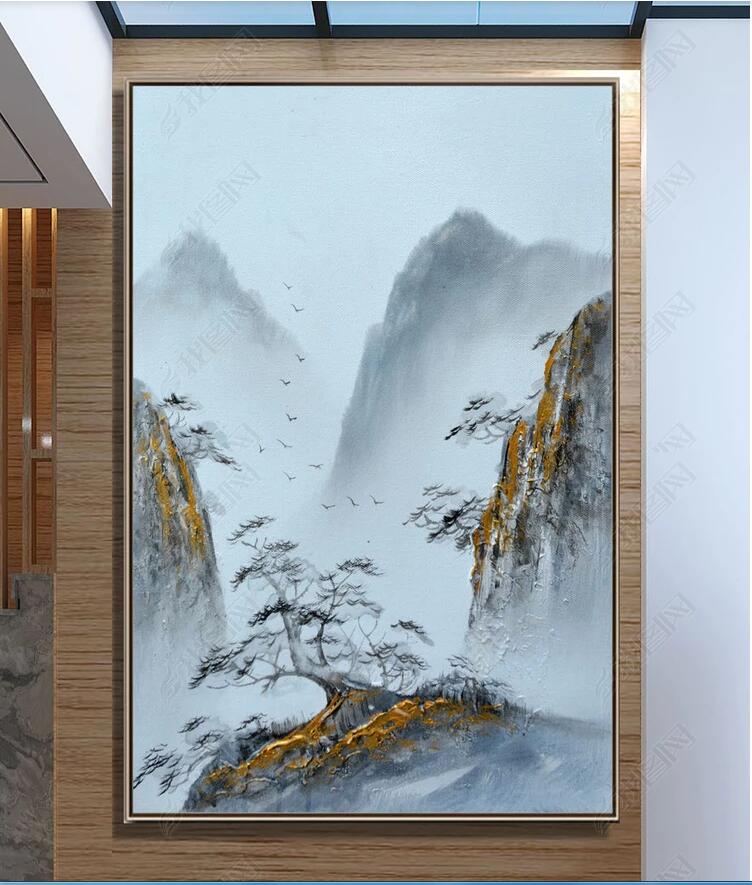 

3d wallpaper custom photo Abstract art landscape living room decorative painting muals wall paper for walls 3 d, Sky blue