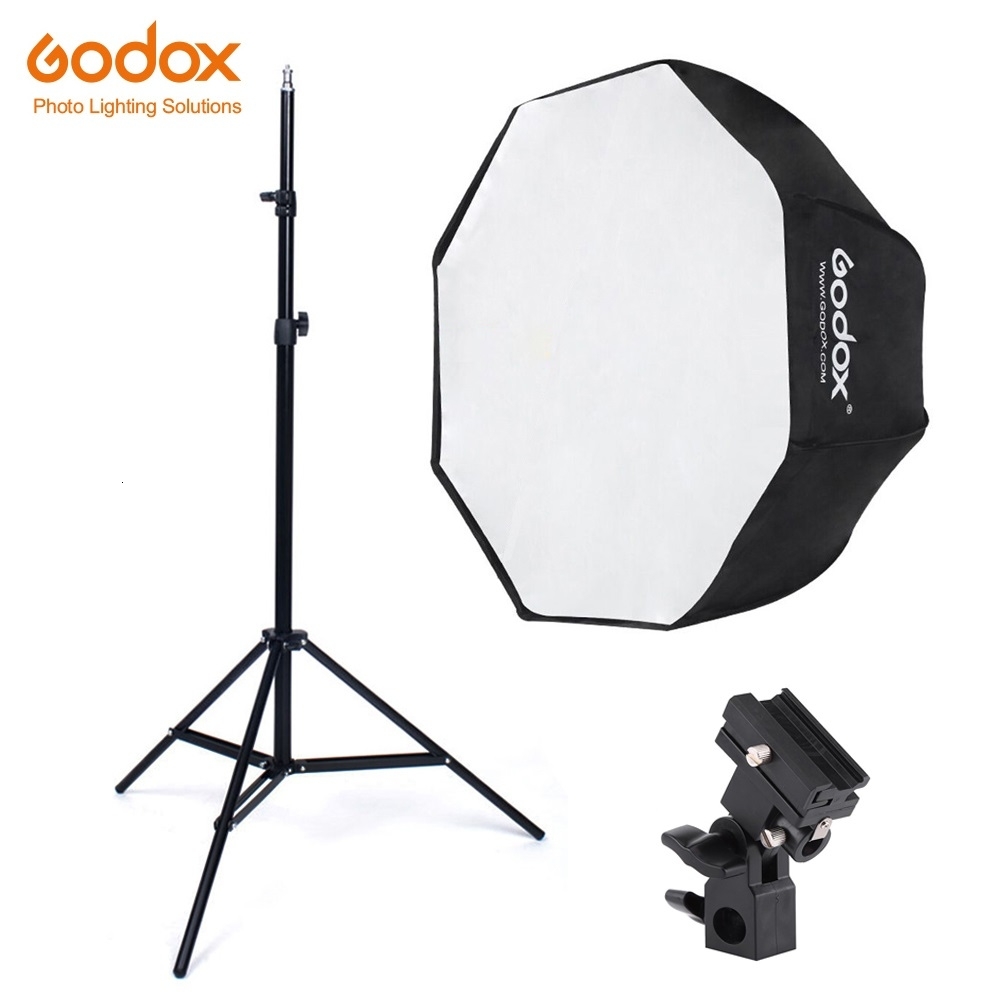 Godox 80/ x 80/ cm Pliable Flash Bo/îte /à Lumi/ère kit avec S-Type Support Bowens Support de Fixation pour Appareil Photo Flash Speedlight Studio Photo