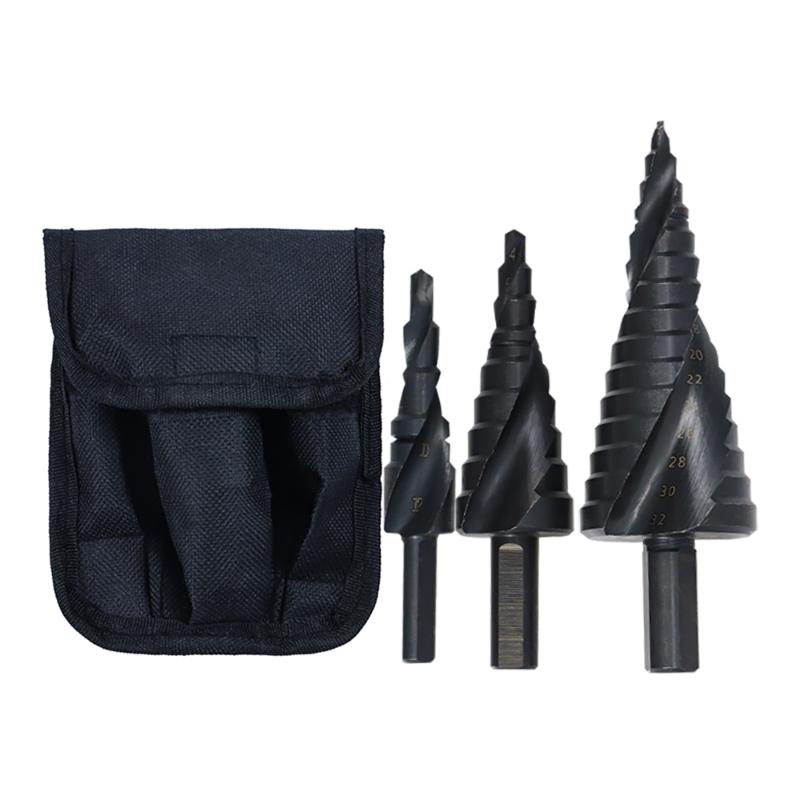 

4-12 4-20 4-32 mm HSS Titanium Coated Step Drill Bit Drilling Power Tools for Metal High Speed Steel woodworking tools drill bit