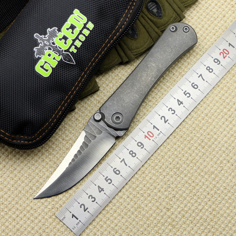 

Green thorn BORKA folding knife M390 blade, titanium alloy handle, outdoor camping bag knife practical fruit EDC,Christmas gift.