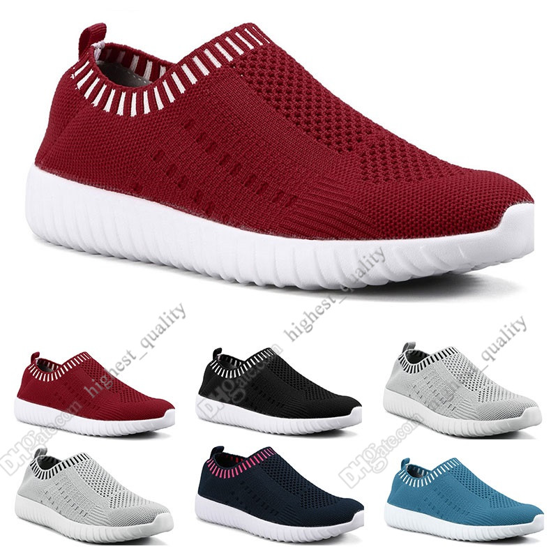 

Best selling large size women's shoes flying women sneakers one foot breathable lightweight casual sports shoes running shoes Three, #04