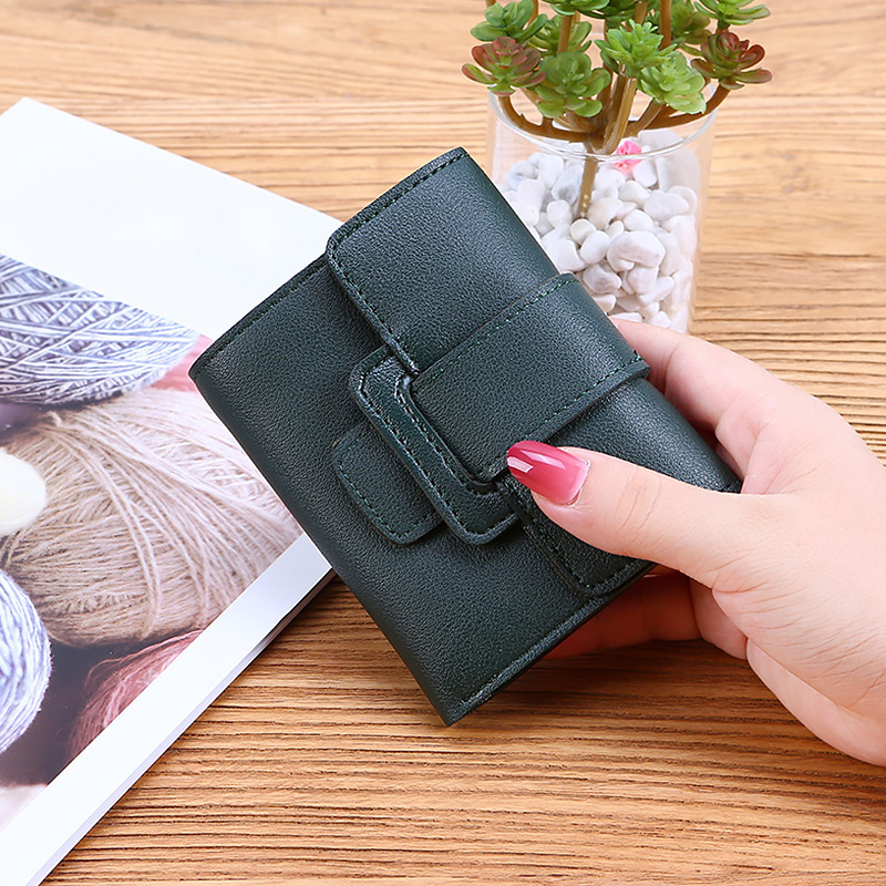 

New Clutch Wallet Geometric Hasp Card Wallets Women's PU Leather Purse Money Bag Purse Card Holder Lady Short Mini Wallet, 01