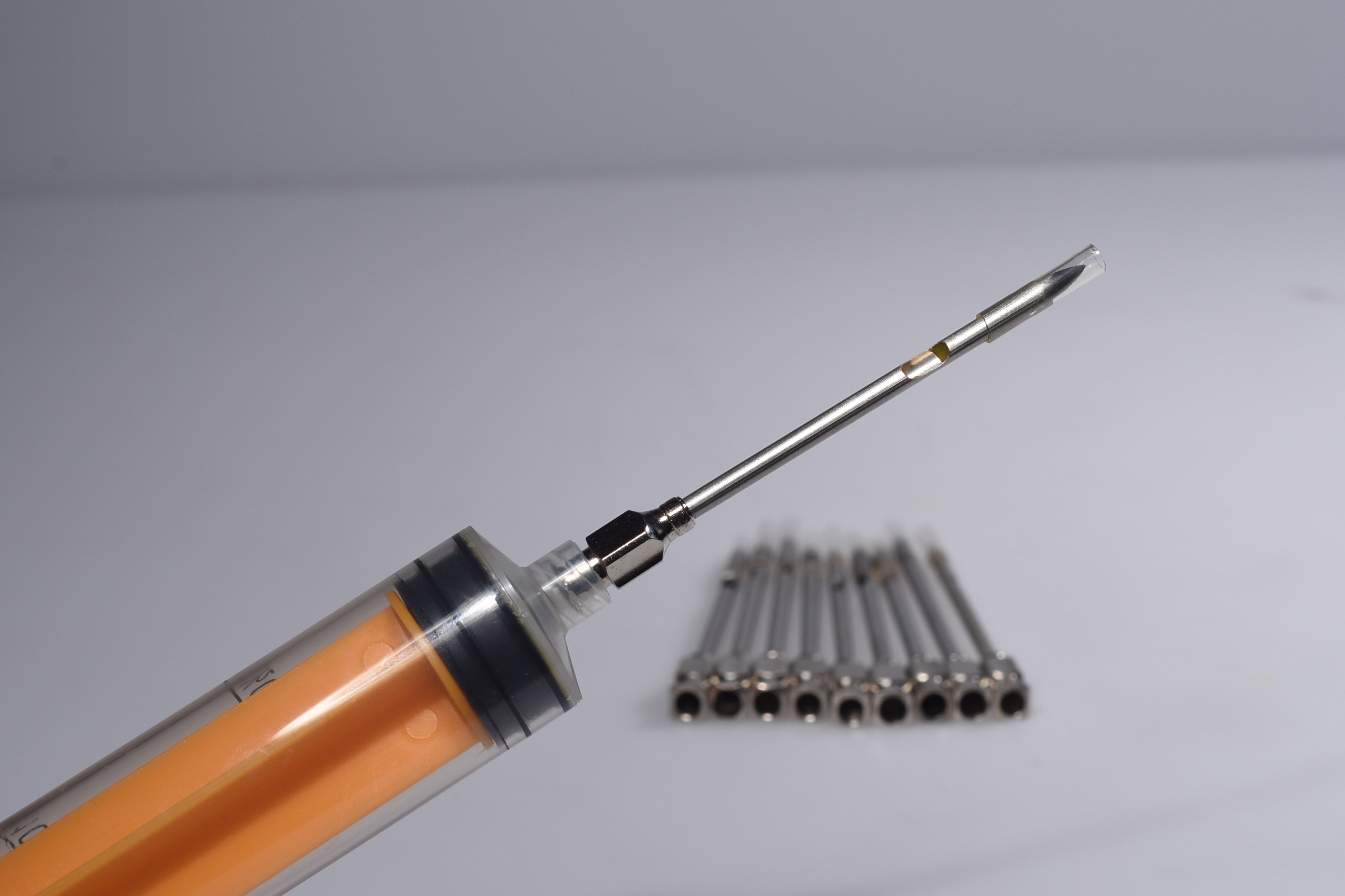 

flavor injector stainless steel barbecue meat marinade injector needle syringe replacement needles 1OZ 2OZ wholesale, White