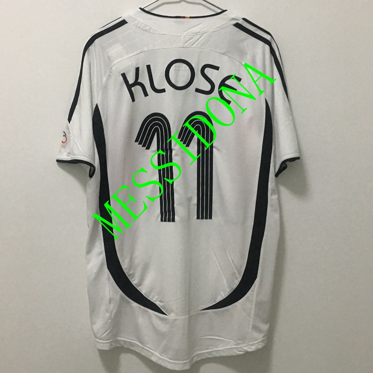 

2006 ALEMANIA RETRO VINTAGE CLASSIC KLOSE 11 BALLACK 13 SCHWEINSTEIGER 7 soccer jersey camisa football shirt kit camiseta futbol maill, Home ballack 13