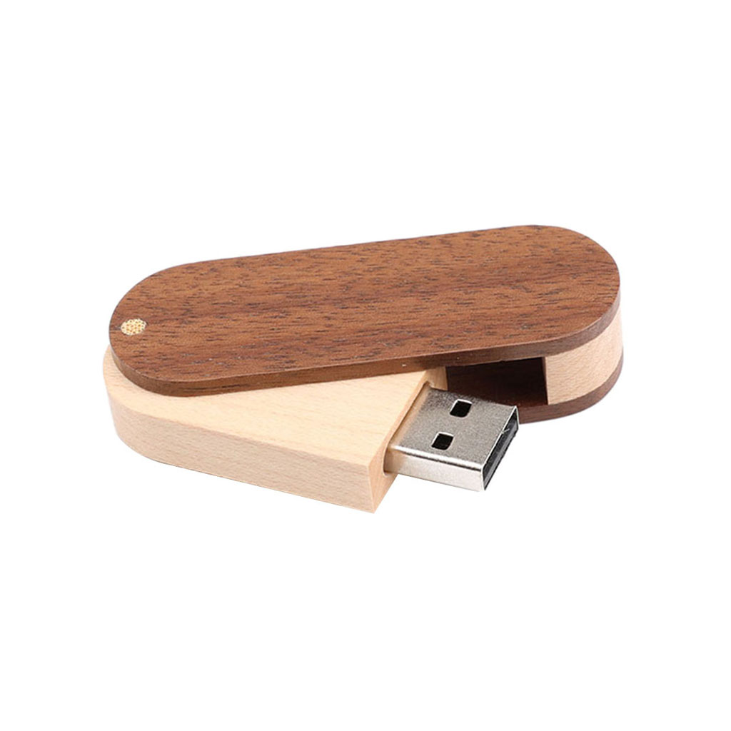 

wooden swivel usb 2.0 flash memory stick pen drive storage thumb u disk