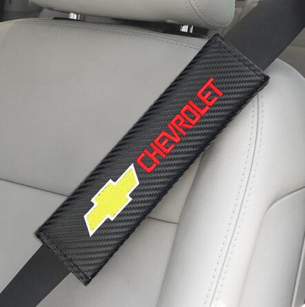 

2pcs Carbon FiberAuto Seat Belt Cover Shoulder Pad Case For Chevrolet Colorado Cruze Spark Captiva Malibu Trax Aveo Car Styling