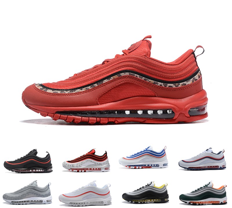 

2021 New men women 97 running Shoes Cushion KPU Plastic Triple black white Red Training man mens Fashion sports Outdoor Sneakers 36-45