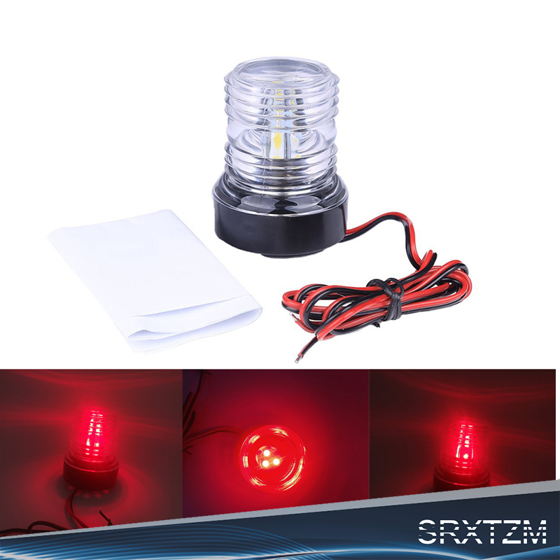 12V//2.5W Marine Boat Yacht Navigation Anchor Light All Round 360° LED Waterproof