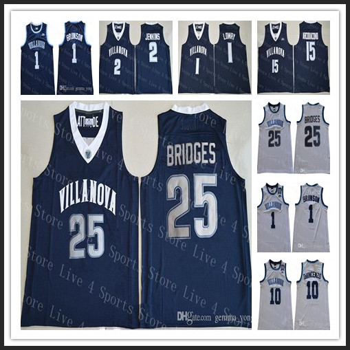 

Villanova Wildcats College Basketball 1 Jalen Brunson 10 DiVincenzo 25 Mikal Bridges 2 Jenkins 3 Hart 1 Kyle Lowry 15 Arcidiacono Jerseys, 2-navy blue