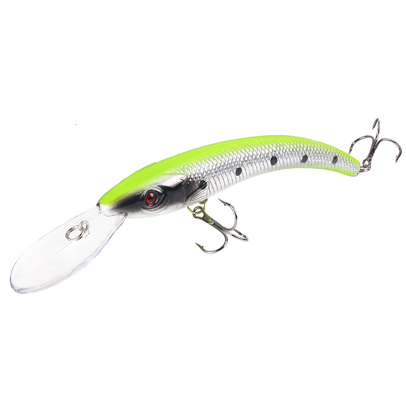 

New 1 PCS 15.5cm / 16.3g Wobbler Fishing Lure Big Crank Bait Minnow Bass Trolling Artificial Bait Pike Carp Lures Fishing T191016