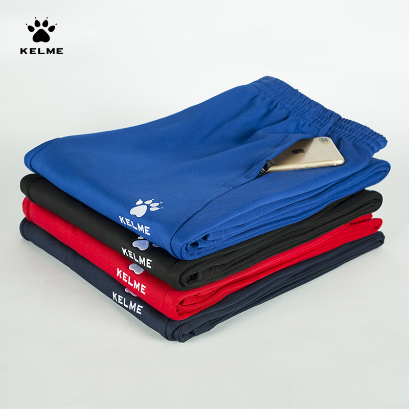 

KELME Men's Sweatpants Side Striped Casual Knitted Pants Joggers Men Slim Fit Light Comfortable Breathable Track Pants 3891352, Black pants men