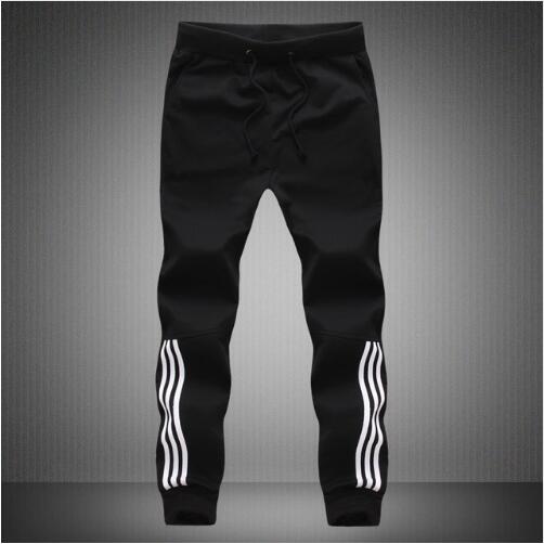 

2019 Autumn Winter New Casual Pants Men Harem Fit Striped Fashion Trousers Male Brand Clothing With Plus Size, Gray