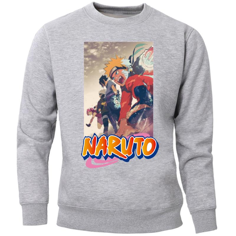 

Uchiha Sasuke Kakashi Sweatshirts Men Harajuku Japanese Anime Crewneck Hoodie Jumper Loose Sweatshirt Warm Streetwear, Blue 6