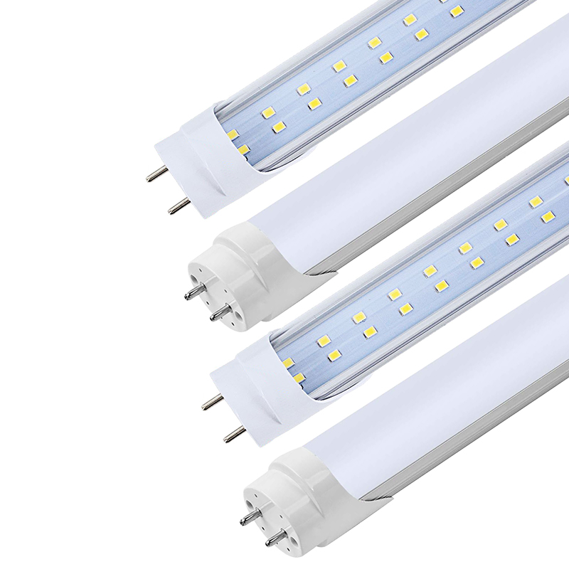 

LED T8 Tube Light, Double Row LED Light Fixture, Fluorescent Replacement, Dual-End Powered, Garage, Shop Warehouse