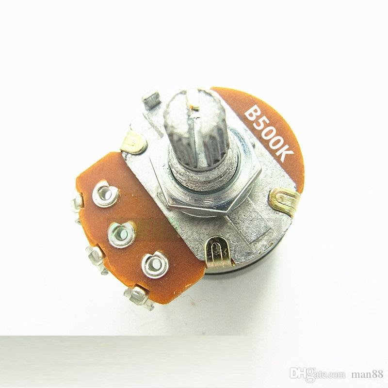 WH138 single three-pin potentiometer B500K B504 with switch dimmer switch handle length 15mm-image-517651297