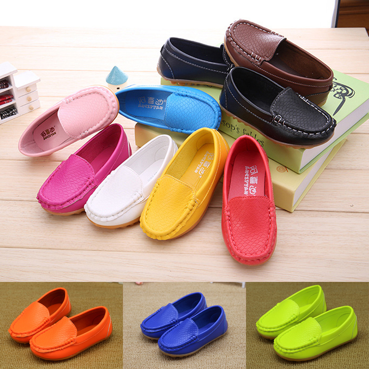 

12 Colors All Sizes 21-36 Children Casual Styles Boys Girls Shoes Soft Comfortable Loafers Slip On kids shoes designer shoes EMS JY608, #10~#12