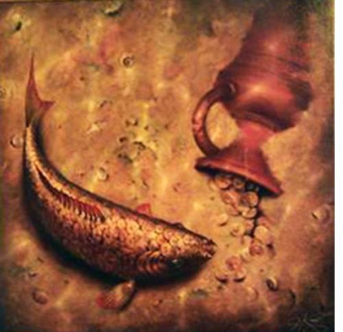 

Vladimir Kush What The Fish Was Silent About Home Decor Handpainted &HD Print Oil Painting On Canvas Wall Art Canvas Pictures 19