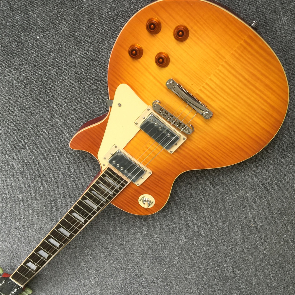

custom shop Best Price Custom Shop 59 Paul VOS chibson Electric Guitar Sunrise Free Shipping With Hard Case guitars guitarra