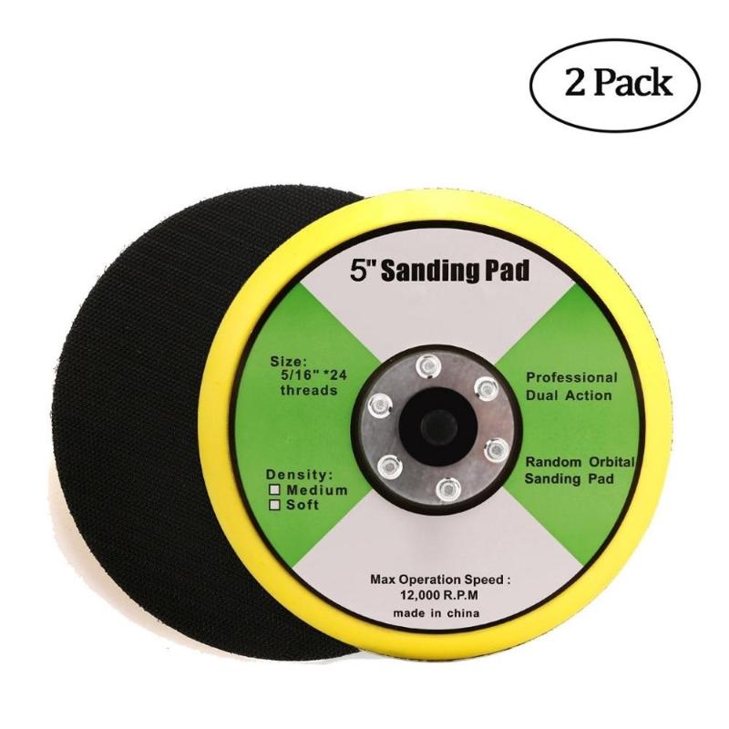 

2PCS 5 Inch 12000rpm Dual Action Random Orbital Sanding Pad Plate with 6 Holes for Pneumatic Sanders Disc Air Polishers