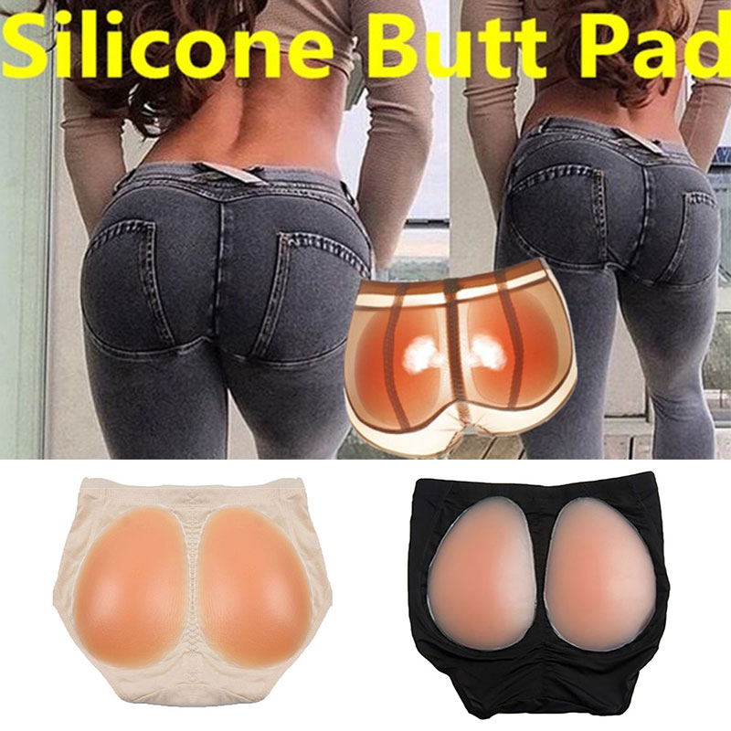 

Buttocks Shaper Panty Silicone Underwear Fake Buttocks Padded Sexy Shapewear Silicone Pad Panty Seamless Women Hip Up Plus Size, Black