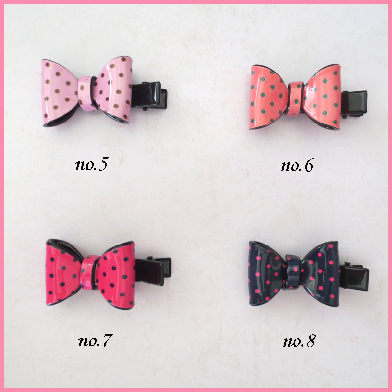 

20 BLESSING Good Girl 2" Acrylic Bowknot Hair Bow Clip Accessories Women, As pic