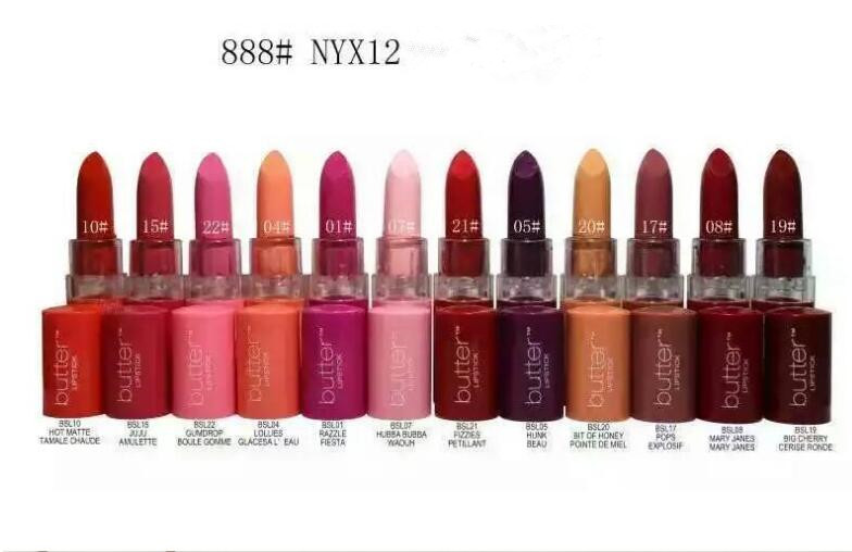 

Matte Lipstick 24 Hours Long Lasting Lip Sticks Branded 12 Colors Makeup Branded Pucker Up for the Holiday Cream