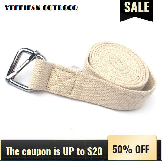 

3m Yoga Belts Stretch Band Lengthened Natural Cotton Thickened Lace Band Open Shoulder Expansion Chest Yoga Auxiliary Supplies, White