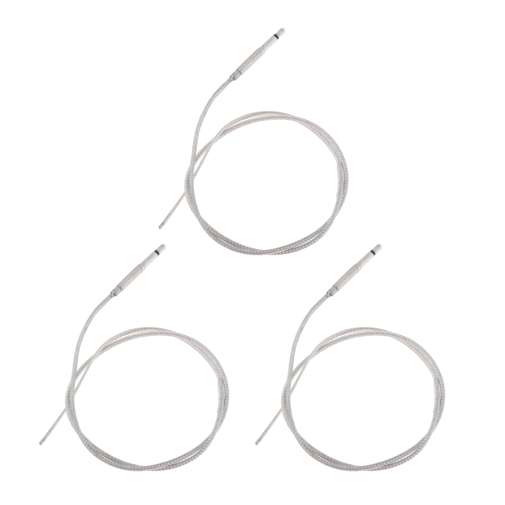 

Pack Of 3 Silver Transducer Piezo Pickup Cable For Classical Guitars 36cm