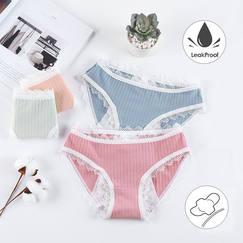 

Leak Proof Menstrual Panties Physiological Pants Sexy Women Underwear Period Cotton Waterproof Briefs Lady lingerie Dropshipping, Black