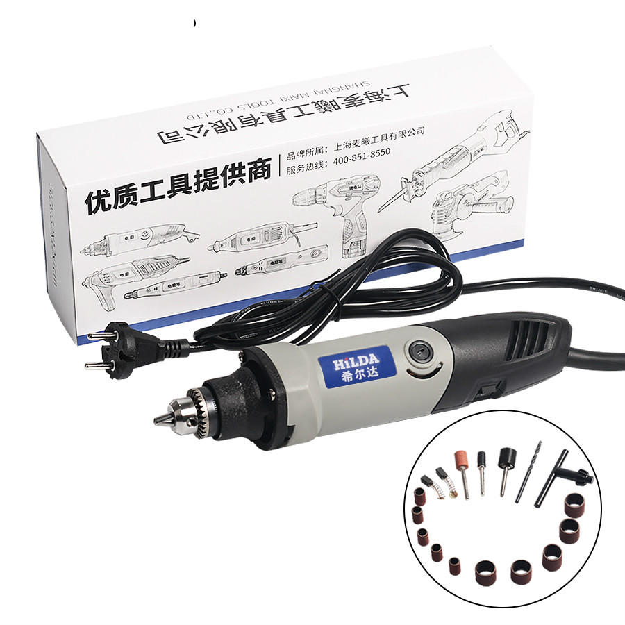 

Dremel Style Hardware Variable Speed Rotary Tool Electric Tools 400W Mini Drill 6 Position for Dremel Mini Grinding