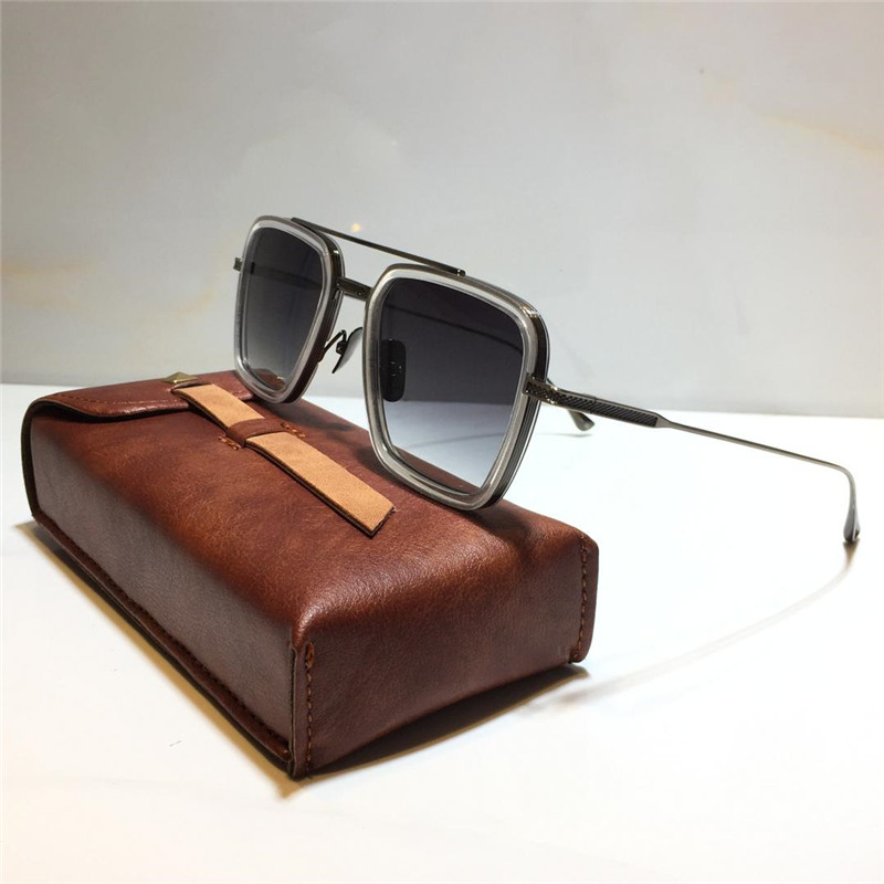 

JAMES TART 397 Designer Sunglasses suqare For unisex fashion pawpaw Plate Metal Combination Trend Avant-garde Style UV400 Lens Sunglasses