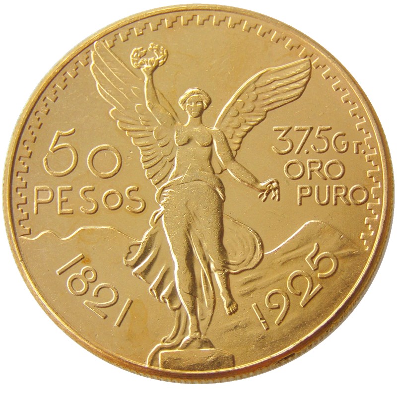 

High Quality 1925 Mexico Gold 50 Peso Coin copy coin