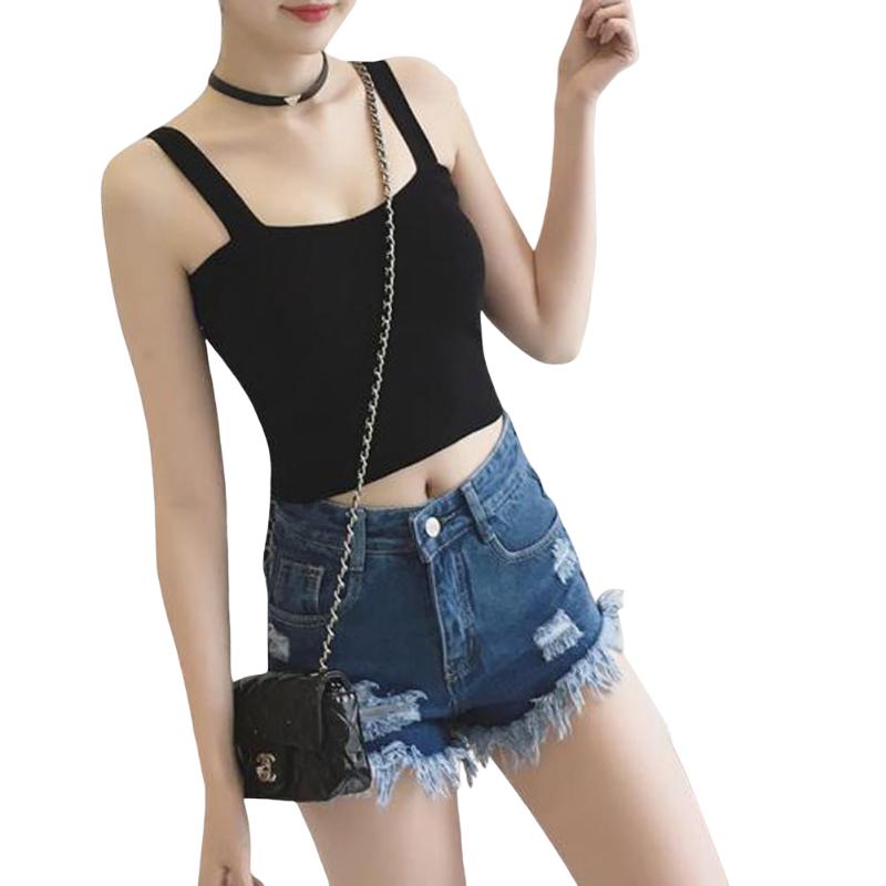 

2020 Newest Hot Women Casual Sleeveless Solid Color Knit Top Ladies Summer Fashion Crop Tops for Party Work Camisoles