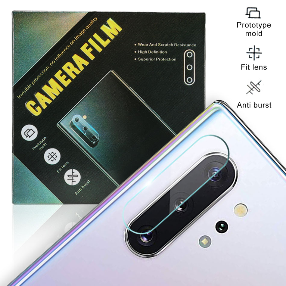 

Camera Film Tempered Glass for Samsung Note 10 pro Camera Lens Screen Protector with Retail Box