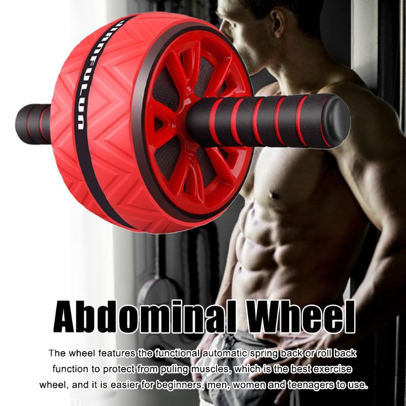 

Ultra-quiet Abdominal Muscle Wheel Fitness Equipment Thin Waist Abdominal Muscle Sports Beautiful Legs Indoor Exercise, Black
