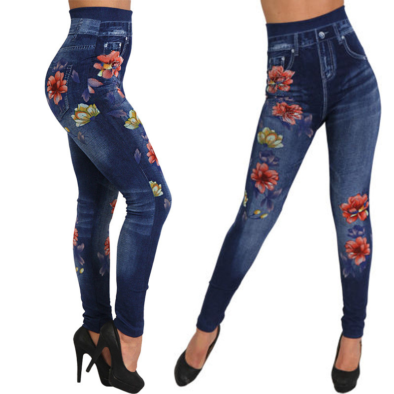 floral printed jeggings