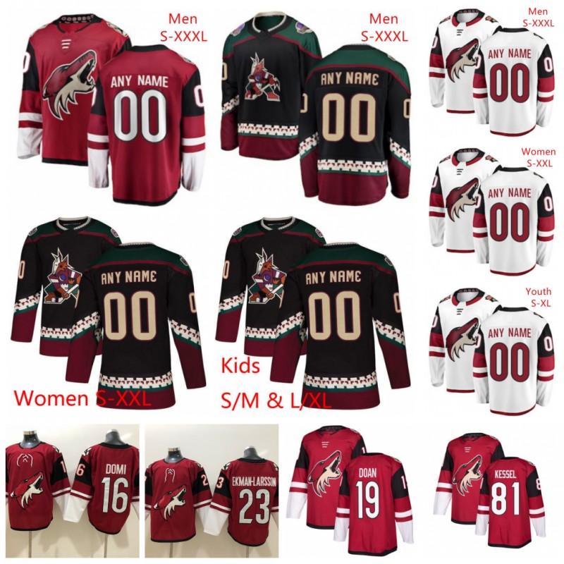 

Custom Arizona Coyotes Jerseys Taylor Hall Darcy Kuemper Oliver Ekman-Larsson Nick Schmaltz Conor Garland Phil Kessel Clayton Keller Alex, As