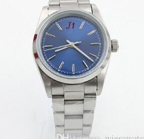 

Factory Price 36MM No Date Blue Dial Automatic Mechanical Hardlex Drystal Mens Wristwatches Stainless Steel Bracelet Watch Men Watches