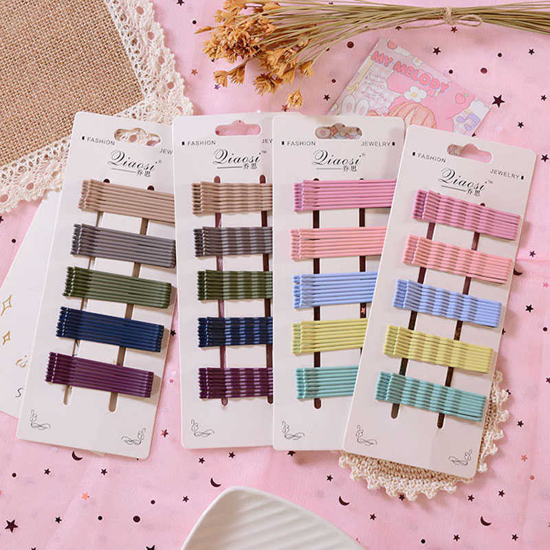 

Hot Selling New Fashion Colorful Bobby Pin Hairband Hairpin Headdress Women girls Bangs Clips Hair Accessories, Mixed