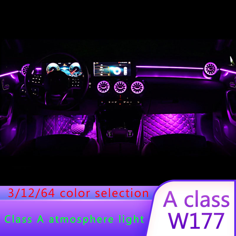 

For - W177 new A-class A180L A200L 64-color ambient light Central control atmosphere light