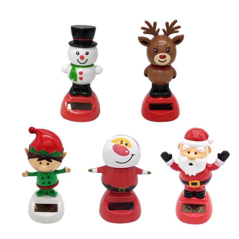 

Christmas Solar Automatic Swinging Car Shaking Head Decoration Creative