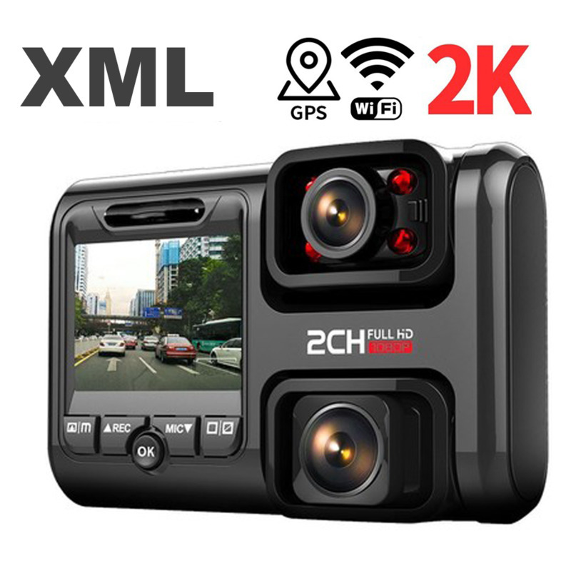 

4K 2160P WIFI GPS Dash Cam Dual Lens Car DVR Night Vision Camera Hidden Loop Recording Sony Sensor Recorder Camcorder