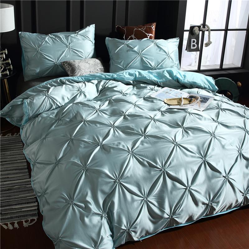 

30 Bedding Sets Duvet King Size Cover Silk Bedding Set Roupa De Cama AB#95, Style6