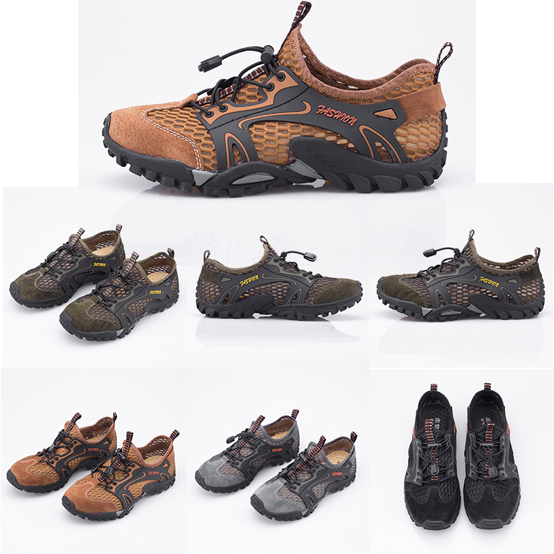 

Limited Discount Mesh Leather women mens designer Leisure Wading Outdoor shoes flat breathable sneakers Homemade brand Made in China