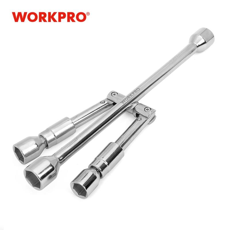 

WORKPRO Socket Wrench Cross Wrench 4 Way Folding Car Repair Tools Tyre Remover Mounting Spanner