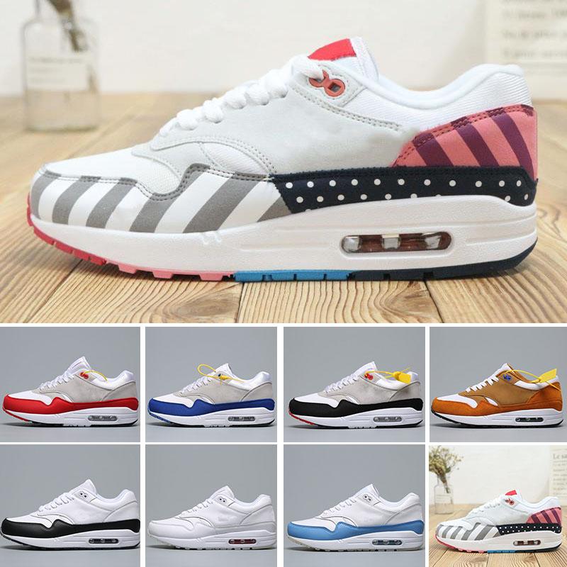 

87 Mars Yard Anniversary 1 OG Running Air shoes Obsidian Albert Heijn What The Max sneaker trainer Black Leopard S sports shoes size 36-45