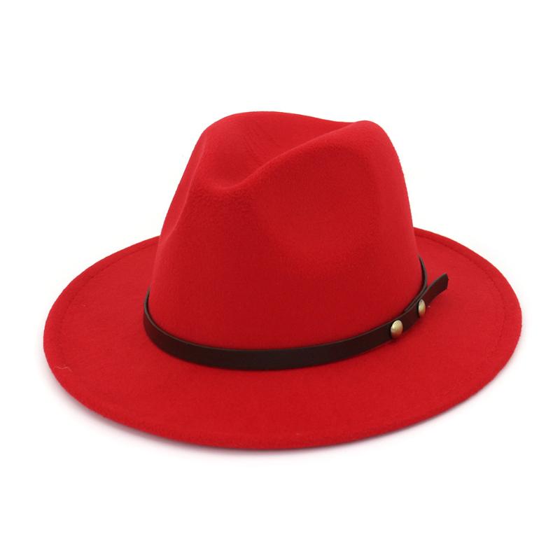 

2020 autumn and winter new literary retro wild hat ladies woolen hat men gentleman jazz fashion flat, Black