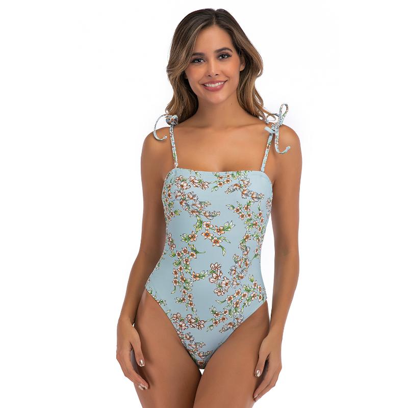 

2020 Sexy Print Swimsuit Women Fashion Swimwear One Piece Bodysuit Push Up Bathing Suits Wear With Pad