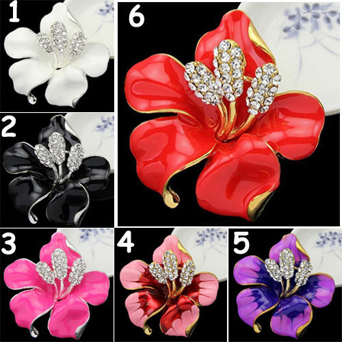 

High Archives Rhinestone Oil Dripping Lily Brooch Wedding Hold In Both Hands Festoon Draw Flower Lead Needle
